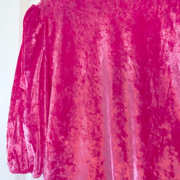 Free People  Don't You Wish Bodysuit in Pink Phenom size large EUC - Picture 3 of 7